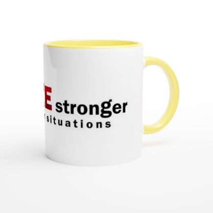Rim Colored Ceramic Mug